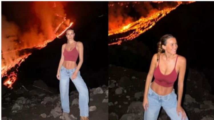 意媒：卡里乌斯妻子晒火山徒步照片，被批违反禁令+缺乏安全意识
